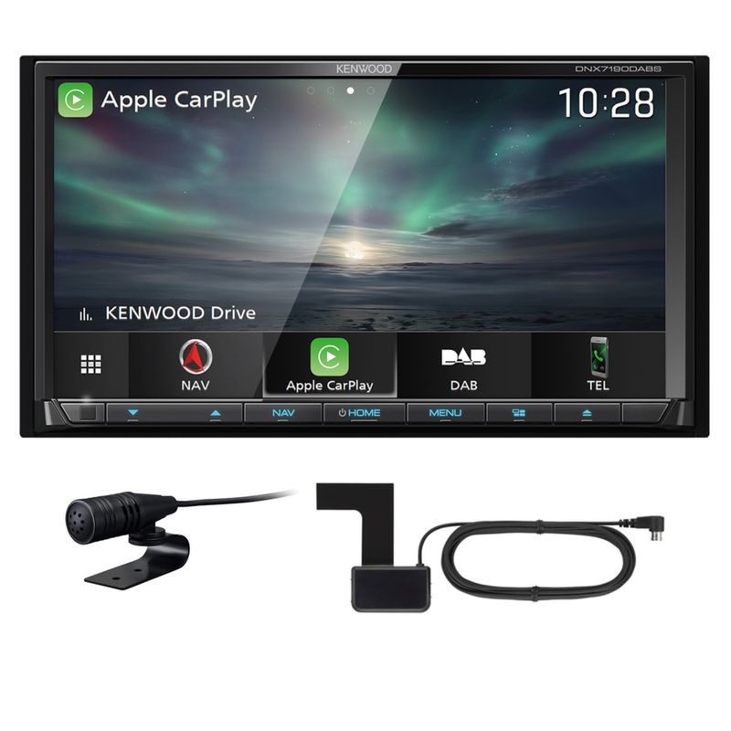 KENWOOD DNX-7190DABS Naviceiver CarPlay Android Auto Digitalradio inkl Antenne