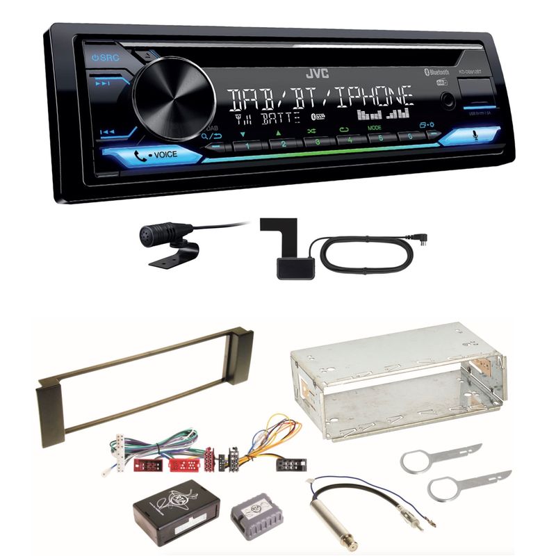 JVC KD-DB912BT Digitalradio Bluetooth Einbauset für Audi A3 8L A6 4B