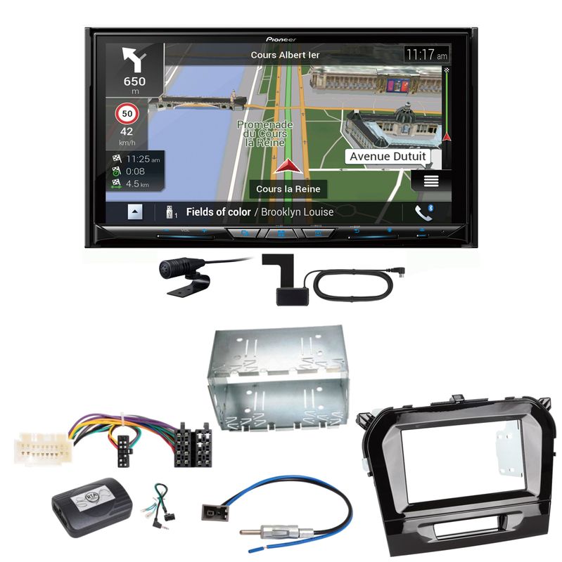 Pioneer AVIC-Z930DAB Navigation Bluetooth USB Einbauset für Suzuki Vitara LY