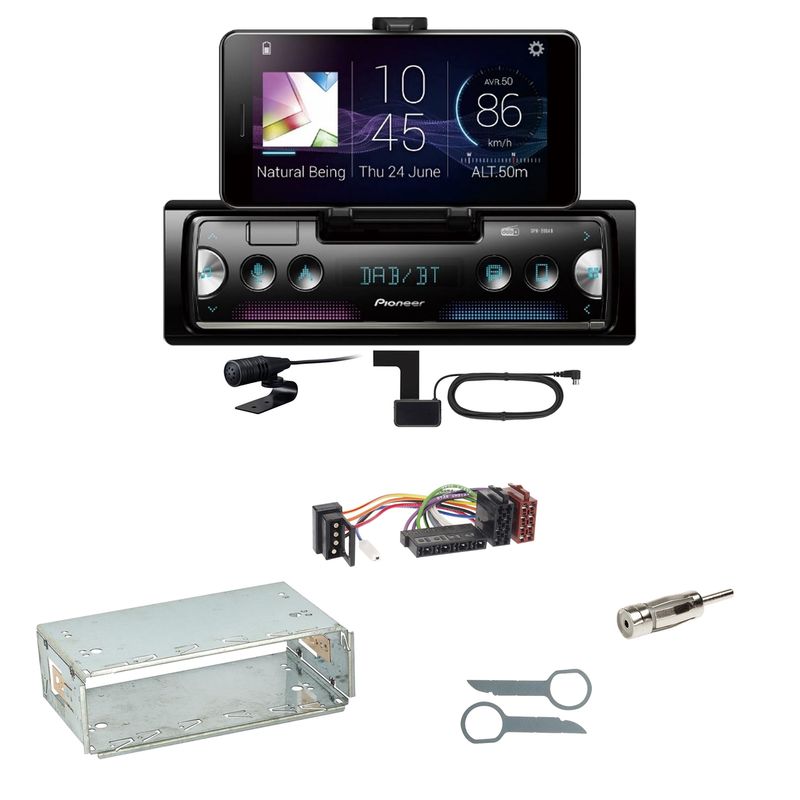 Pioneer SPH-20DAB Digitalradio Bluetooth Einbauset für Mercedes E-Klasse W124