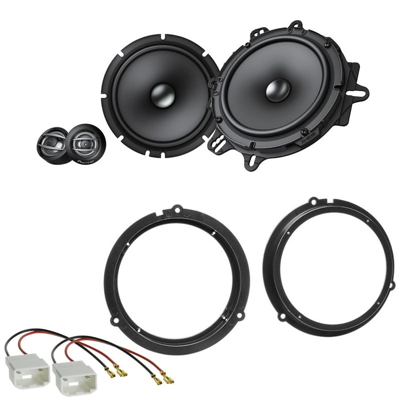 Pioneer TS-A1600C 2 Wege Lautsprecher Einbauset für Ford Focus 3 DYB Fiesta JA8