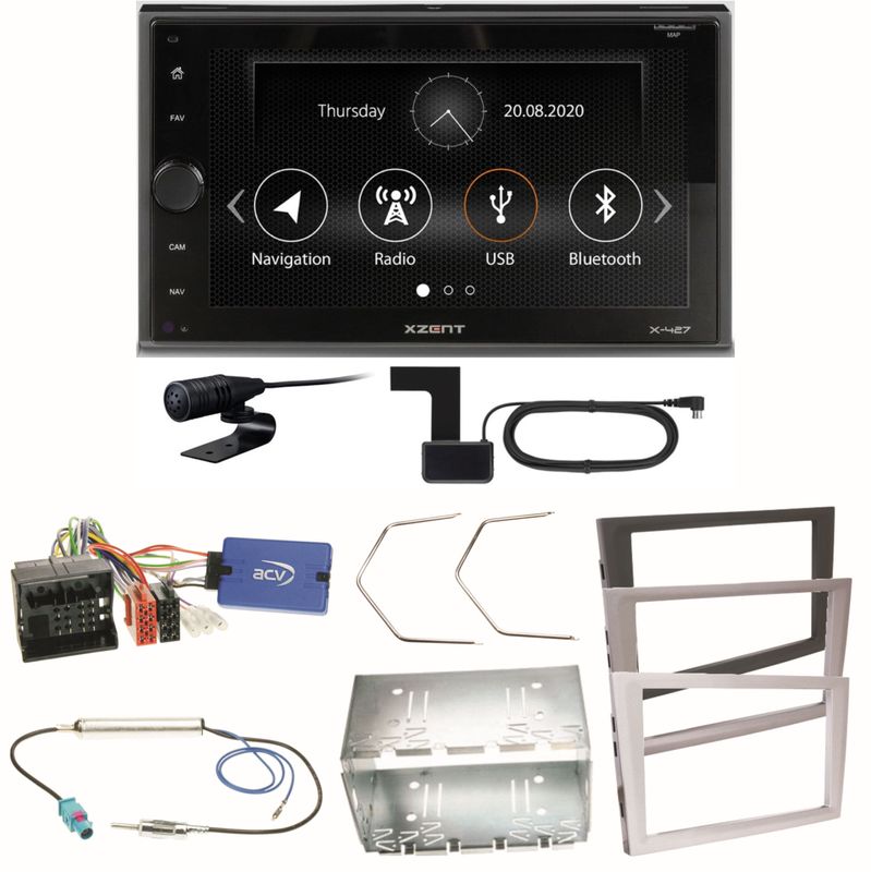 Xzent X-427 Bluetooth DAB Einbauset für Opel Signum Corsa C Tigra Twintop