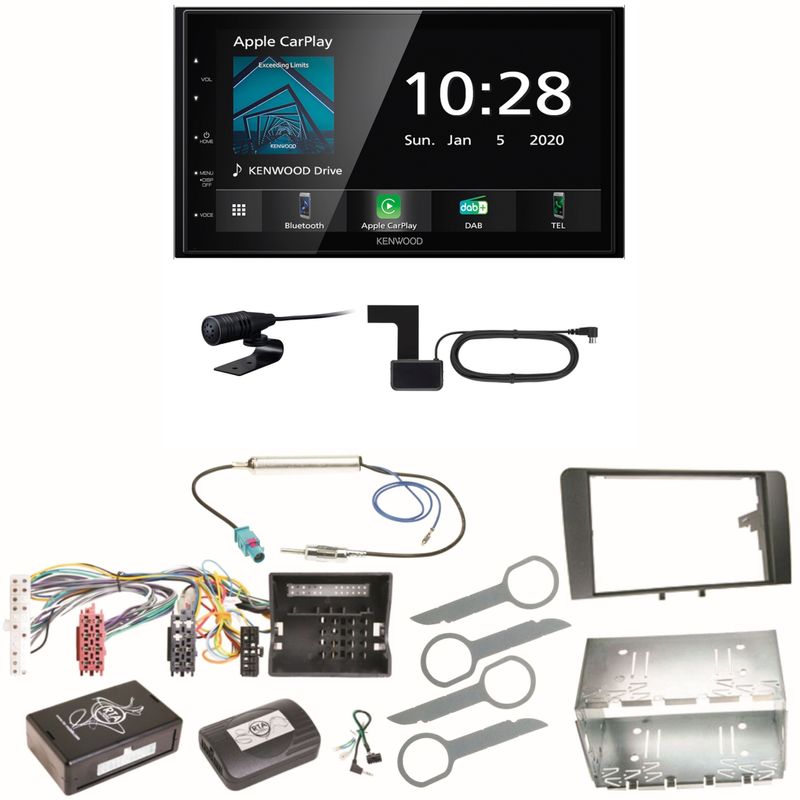 Kenwood DMX5020DABS Android Auto CarPlay Einbauset für Audi A3 8P 8PA