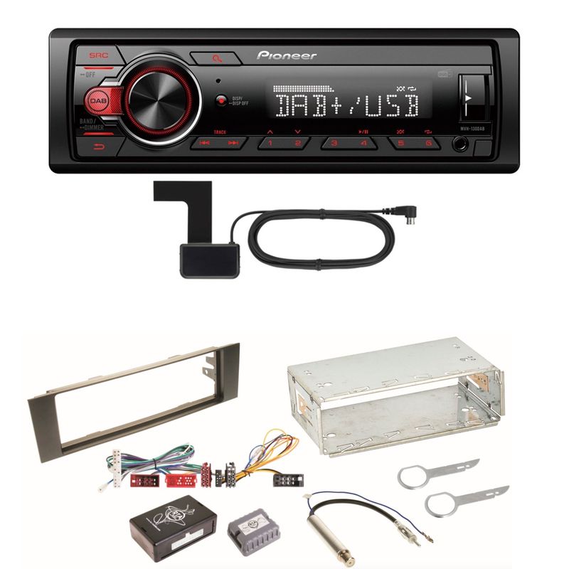 Pioneer MVH-130DAB Digitalradio USB Einbauset für Audi A3 8P 8PA