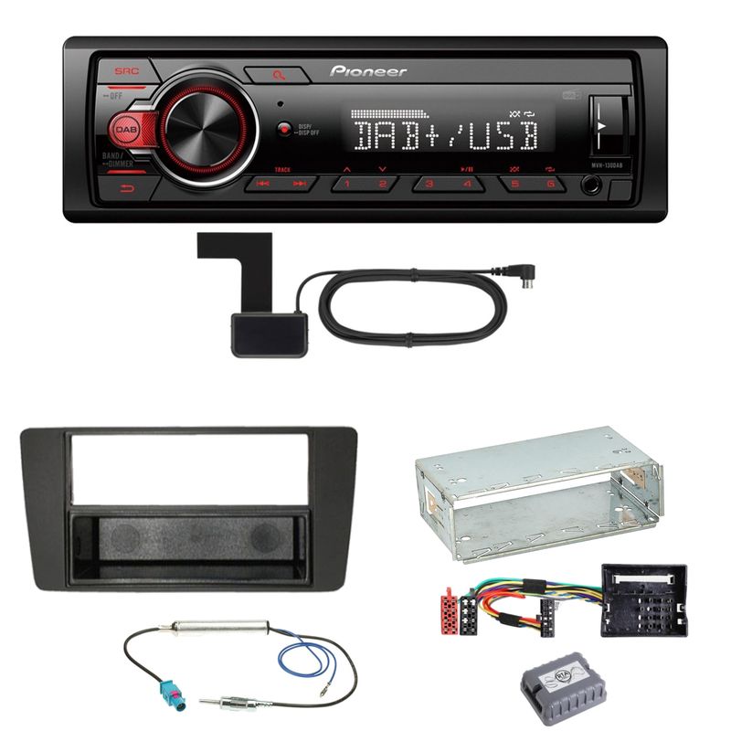 Pioneer MVH130DAB Digitalradio USB Einbauset für Skoda