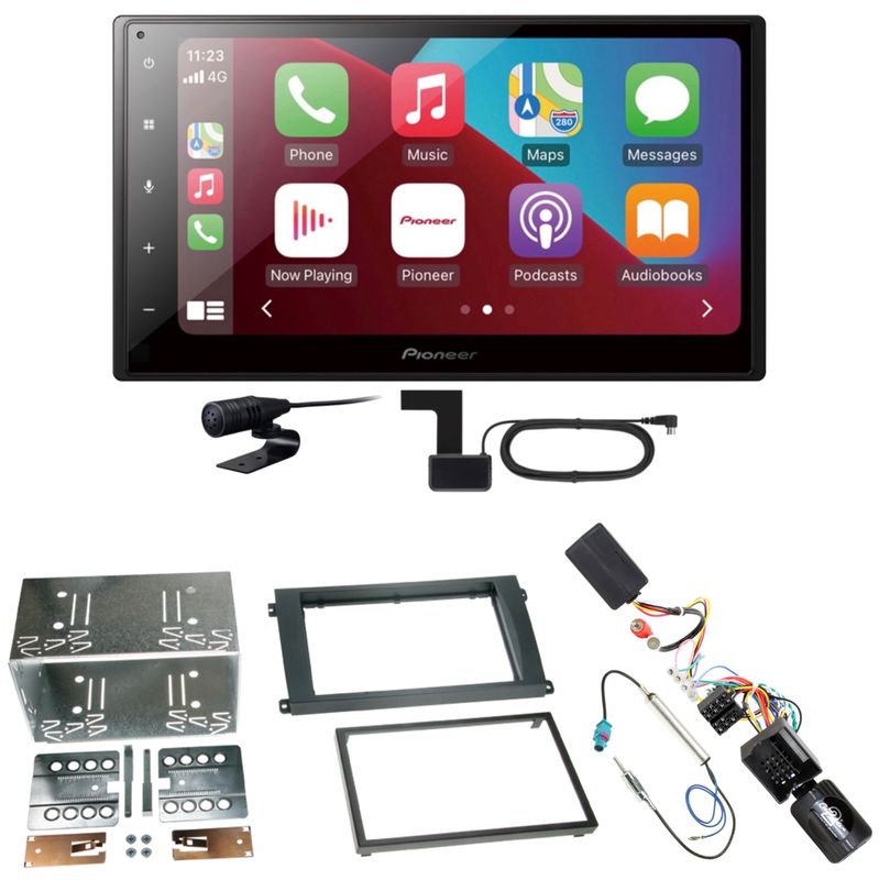 Pioneer SPH-DA160DAB CarPlay Android Auto Einbauset für Porsche Cayenne ab 2007 Pioneer SPH-DA160DAB CarPlay Android Auto Einbauset für Porsche Cayenne ab 2007