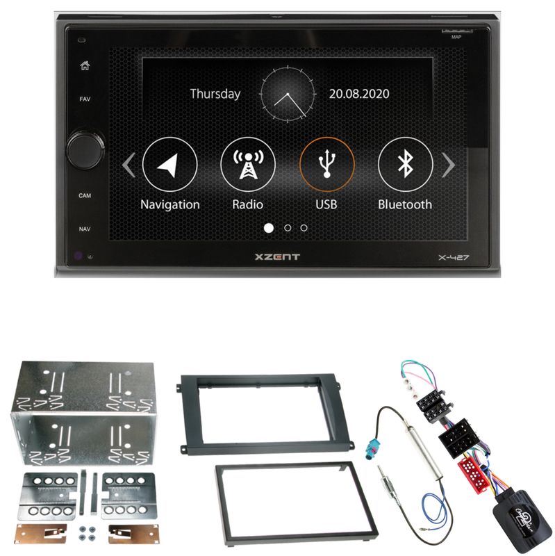 XZENT X-427 Bluetooth Moniceiver DAB+ Einbauset für Porsche Cayenne bis 2006 XZENT X-427 Bluetooth Moniceiver DAB+ Einbauset für Porsche Cayenne bis 2006