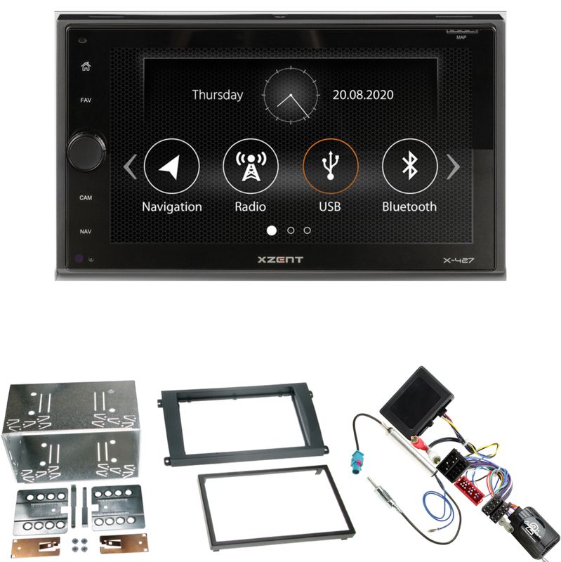 XZENT X-427 Bluetooth Moniceiver DAB+ Einbauset für Porsche Cayenne bis 2006 XZENT X-427 Bluetooth Moniceiver DAB+ Einbauset für Porsche Cayenne bis 2006