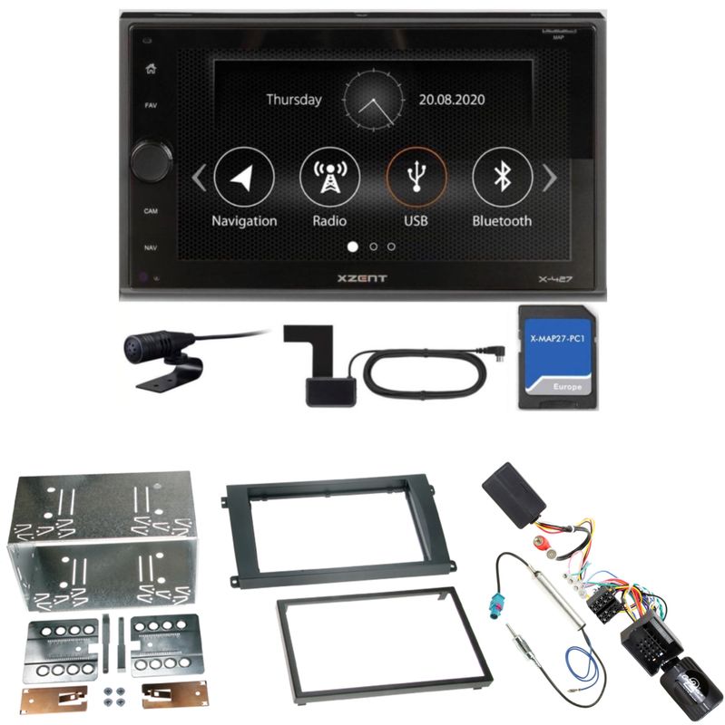 XZENT X-427 Bluetooth Naviceiver DAB+ Einbauset für Porsche Cayenne ab 2007 XZENT X-427 Bluetooth Naviceiver DAB+ Einbauset für Porsche Cayenne ab 2007