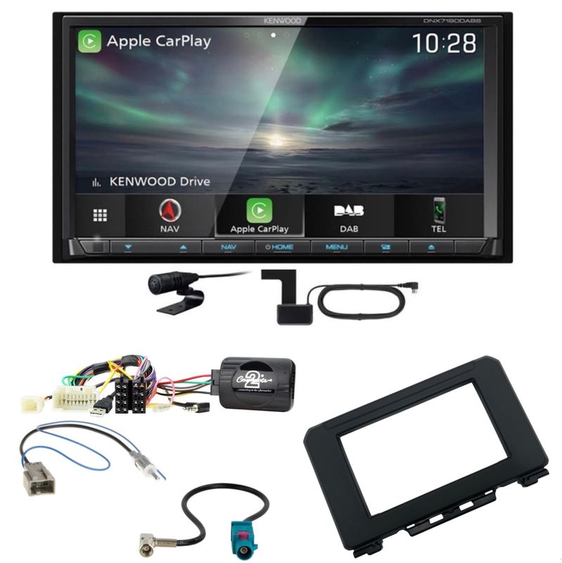 Kenwood DNX-7190DABS CarPlay Android Auto Einbauset für Suzuki Jimny GJ ab 2018