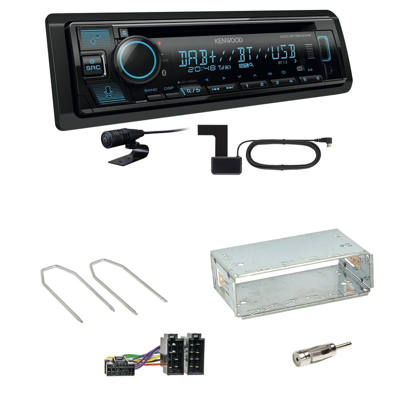 Kenwood KDC-BT560DAB Bluetooth DAB Einbauset für Renault Kangoo KC Laguna 1 2