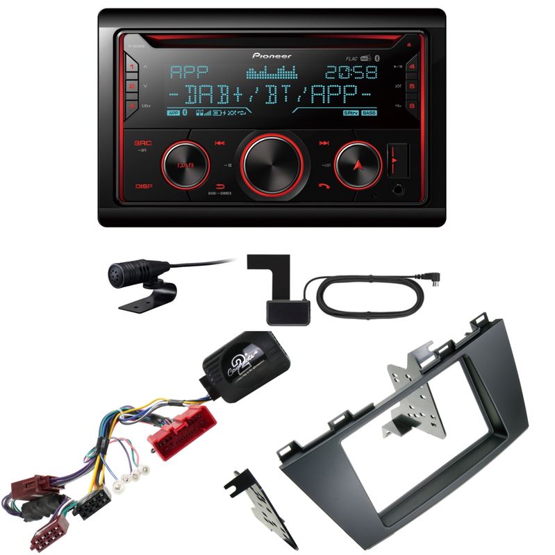 Pioneer FH-S820DAB USB Digitalradio Bluetooth MP3 Einbauset für Mazda 5 CW
