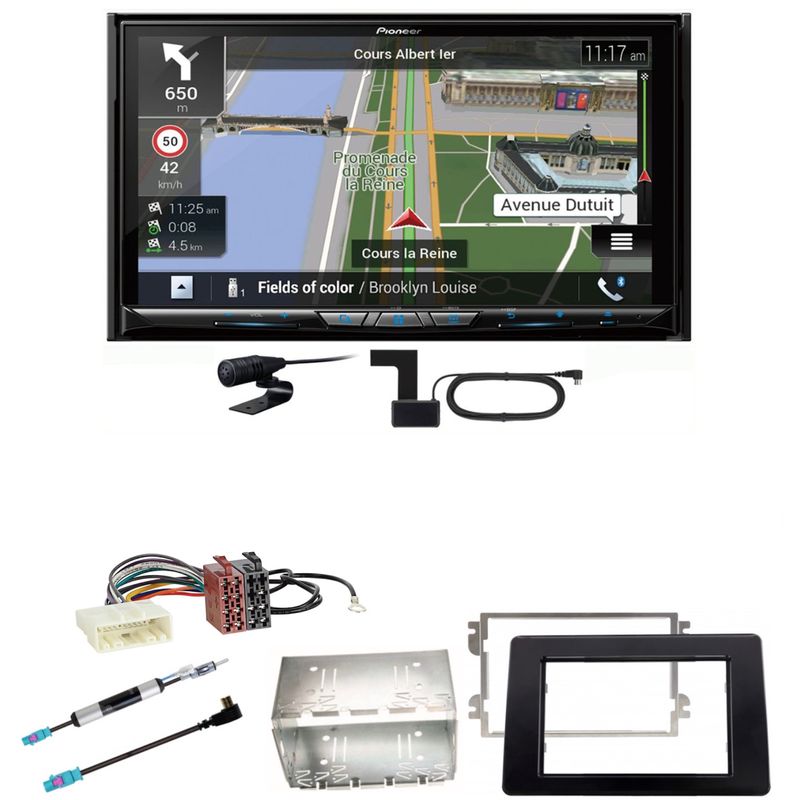 Pioneer AVIC-Z930DAB USB Bluetooth DAB+ CD MP3 Einbauset für Opel Movano ab 2019