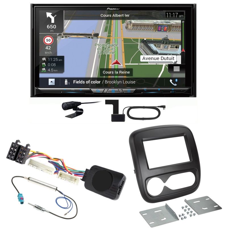 Pioneer AVIC-Z930DAB USB DAB+ MP3 Navigation CD Einbauset für Fiat Talento