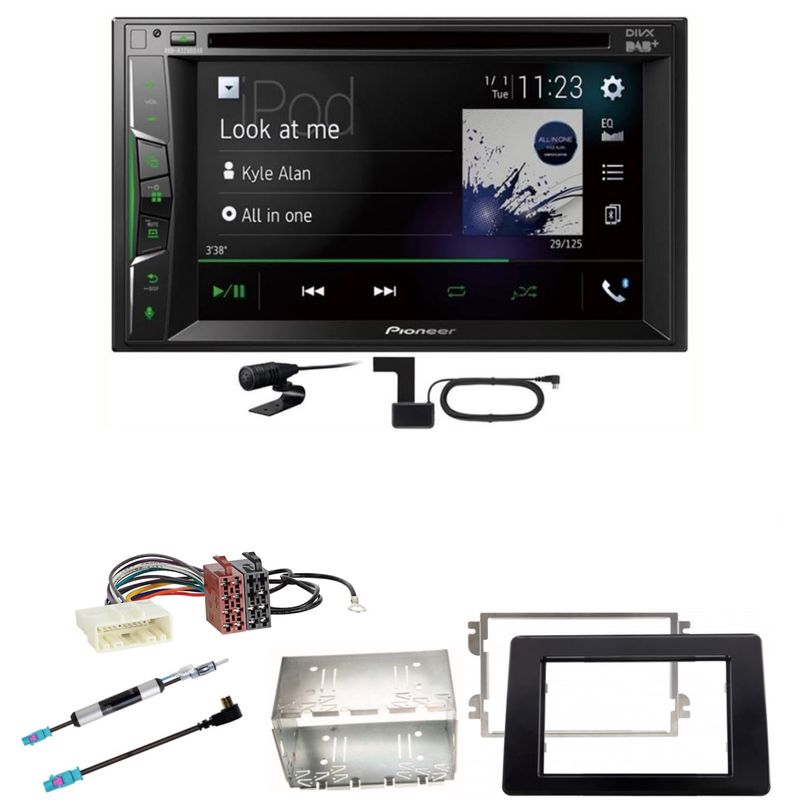 Pioneer AVH-A3200DAB USB Bluetooth DAB+ Einbauset für Renault Master 3 ab 2019