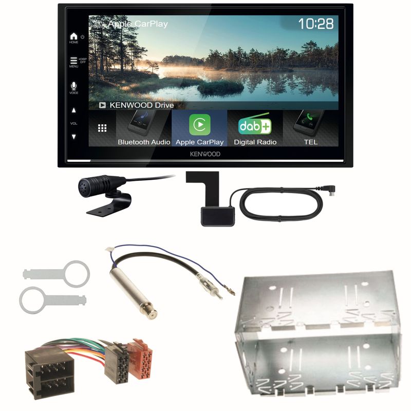 Kenwood DMX7722DABS Android Auto CarPlay Einbauset für Golf 4 Passat 3B 3BG Lupo