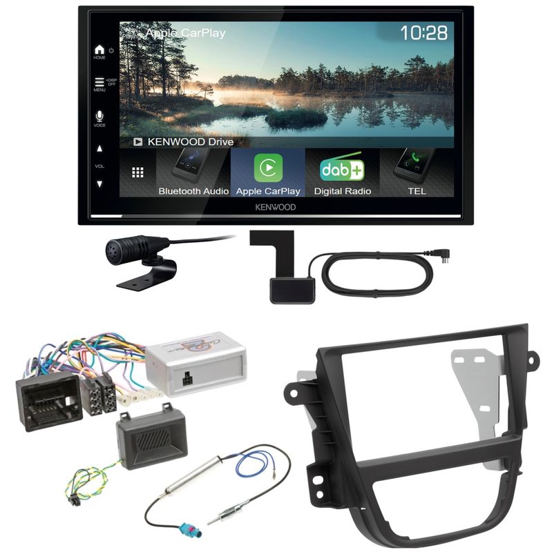 Kenwood DMX7722DABS Android Auto CarPlay Bluetooth Einbauset für Opel Mokka A