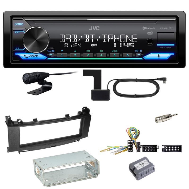 Jvc Kd X Dbt Bluetooth Dab Einbauset F R Mercedes A B Klasse W W