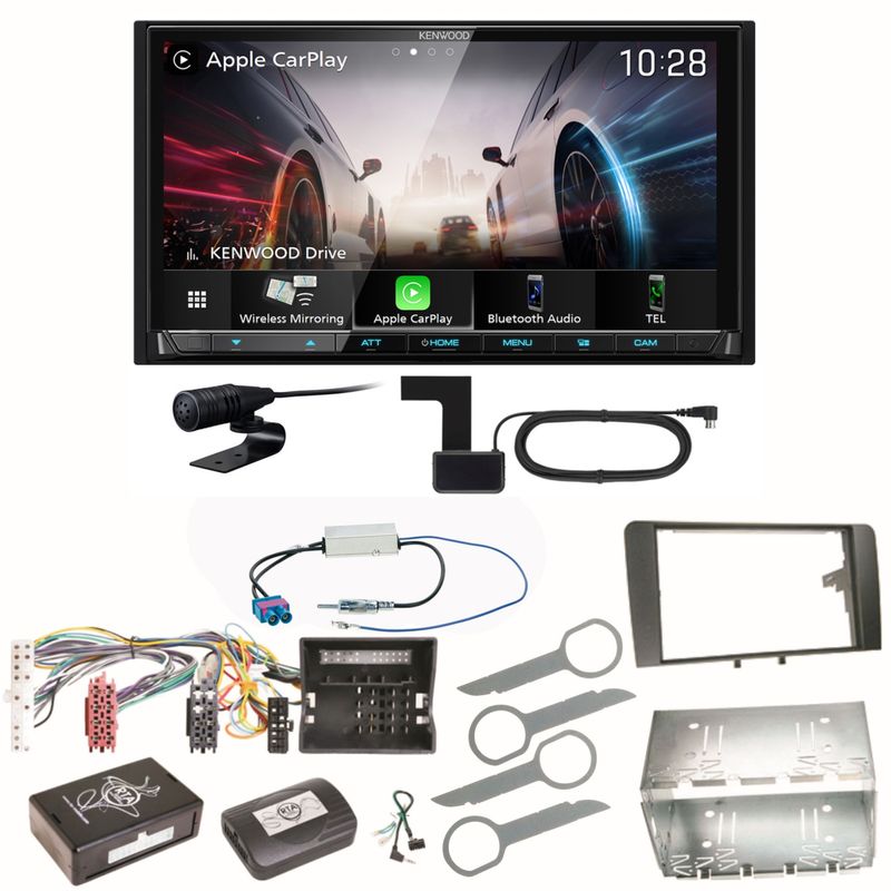 Kenwood DMX8021DABS Android Auto CarPlay Bluetooth Einbauset für Audi A3 8P 8PA