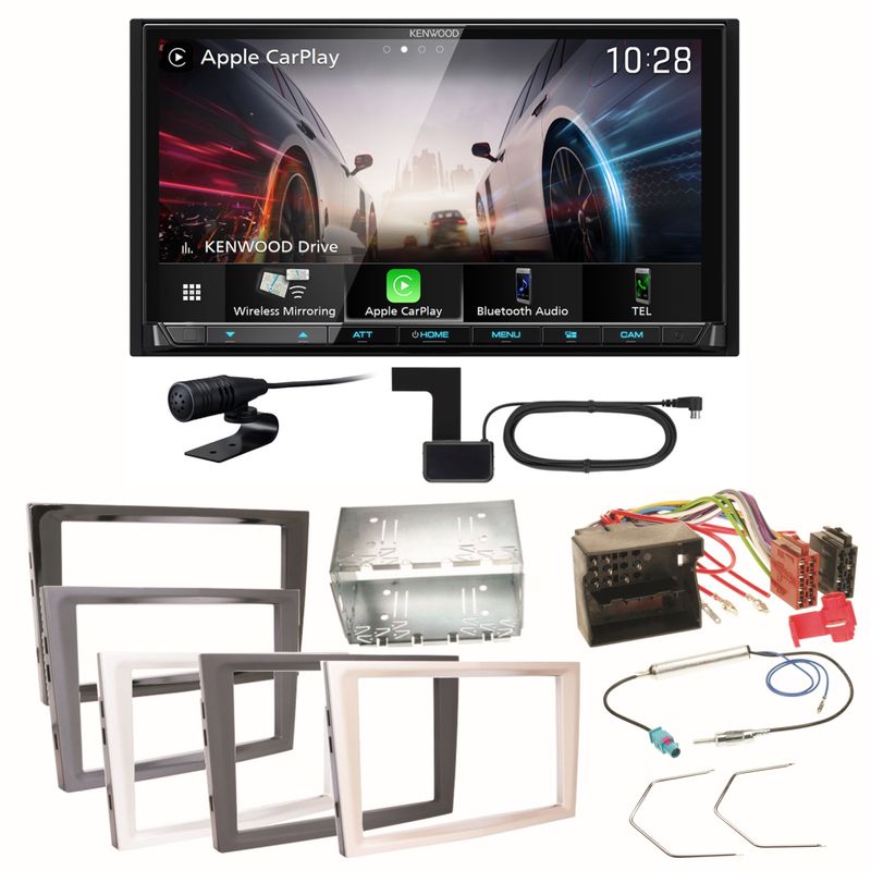 Kenwood DMX8021DABS CarPlay Einbauset für Opel Astra H Corsa D Zafira B Antara