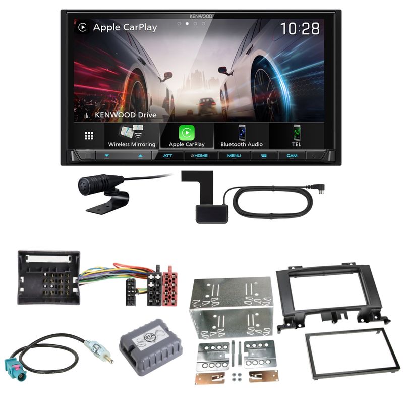 Kenwood DMX8021DABS Android Auto Einbauset für Mercedes Sprinter W906 Crafter