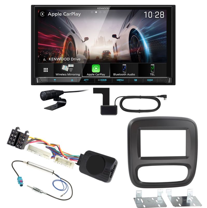 Kenwood DMX8021DABS Android Auto CarPlay Bluetooth Einbauset für Nissan NV300