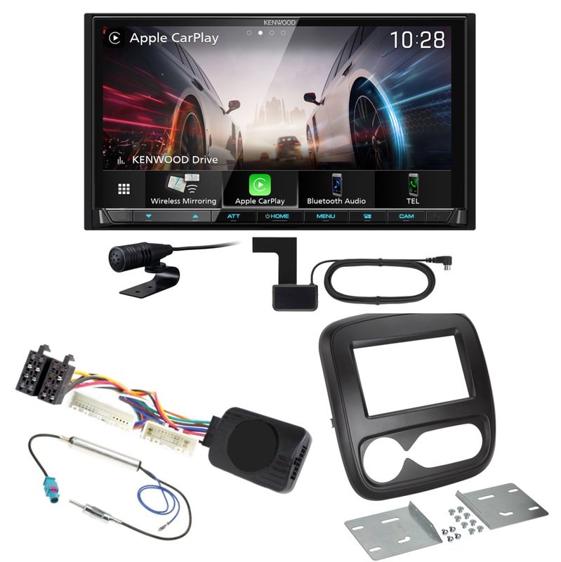 Kenwood DMX8021DABS Android Auto CarPlay Bluetooth Einbauset für Nissan NV300