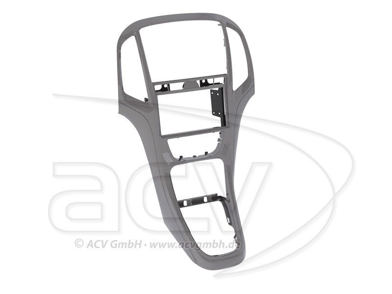 2-DIN Radioblende Opel Astra J Titangrau Einbaurahmen Radiohalterung