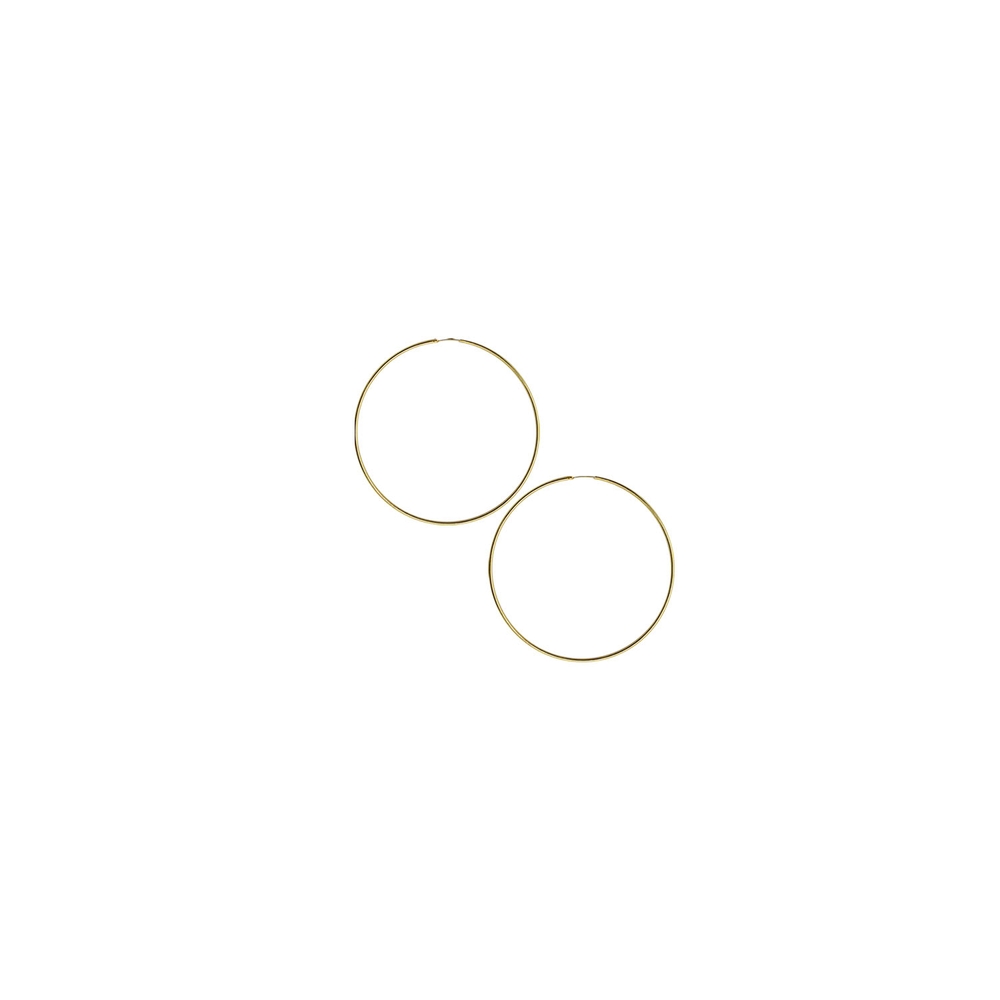 2 Creolen 925 Sterling Silber 24 Karat Gold Echtschmuck Zart Leicht Ø 10-80 mm