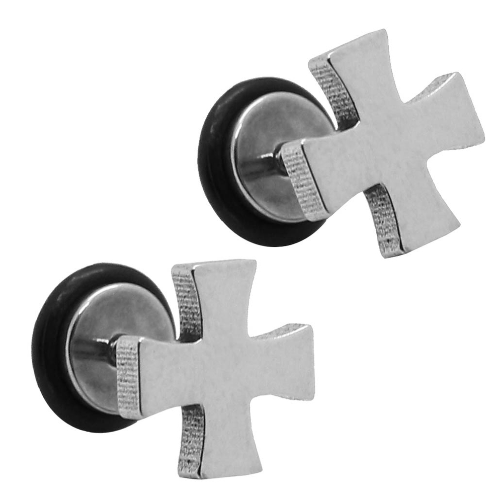 Plugs falsos enchufe falso túnel perforación cruz de hierro tornillo pendientes pendientes - Imagen 6 de 6