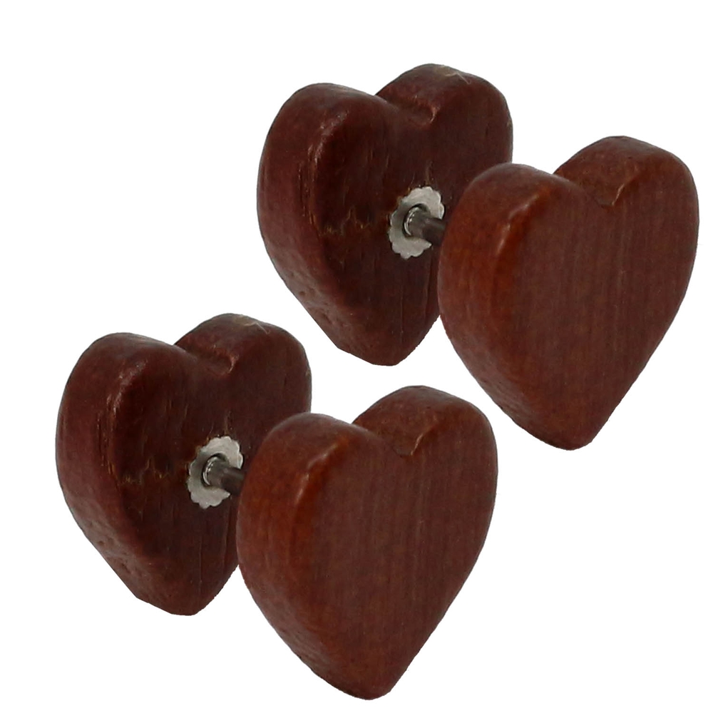 CHICNET Flesh Tunnel Legno Di Teak E Legno Sawo Rim Inlay - Foto 5