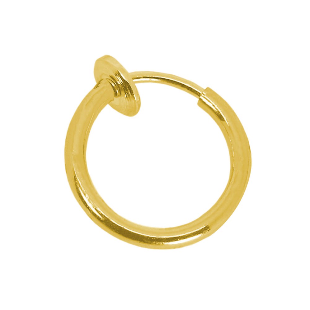 Anello naso falso piercing labbra anello segmento setto acciaio inox elica anello di bloccaggio - Foto 6 di 11