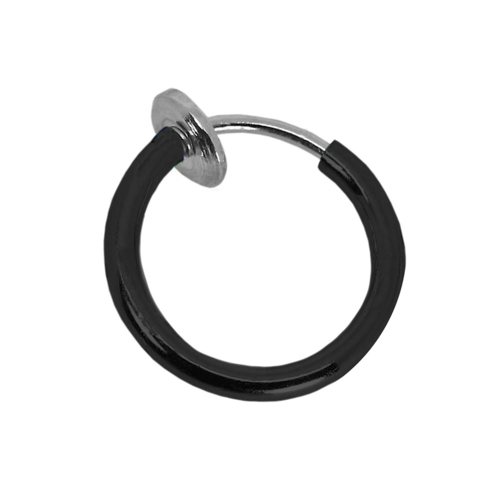 Anello naso falso piercing labbra anello segmento setto acciaio inox elica anello di bloccaggio - Foto 10 di 11