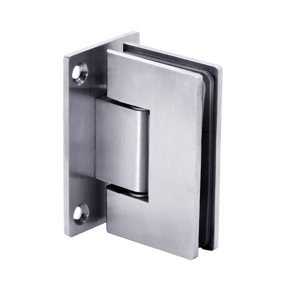 1 Stainless Steel Glass Door Hinge Bathroom Shower Glass-To-Glass Mounted Wall 1 Stainless Steel Glass Door Hinge Bathroom Shower Glass-To-Glass Mounted Wall