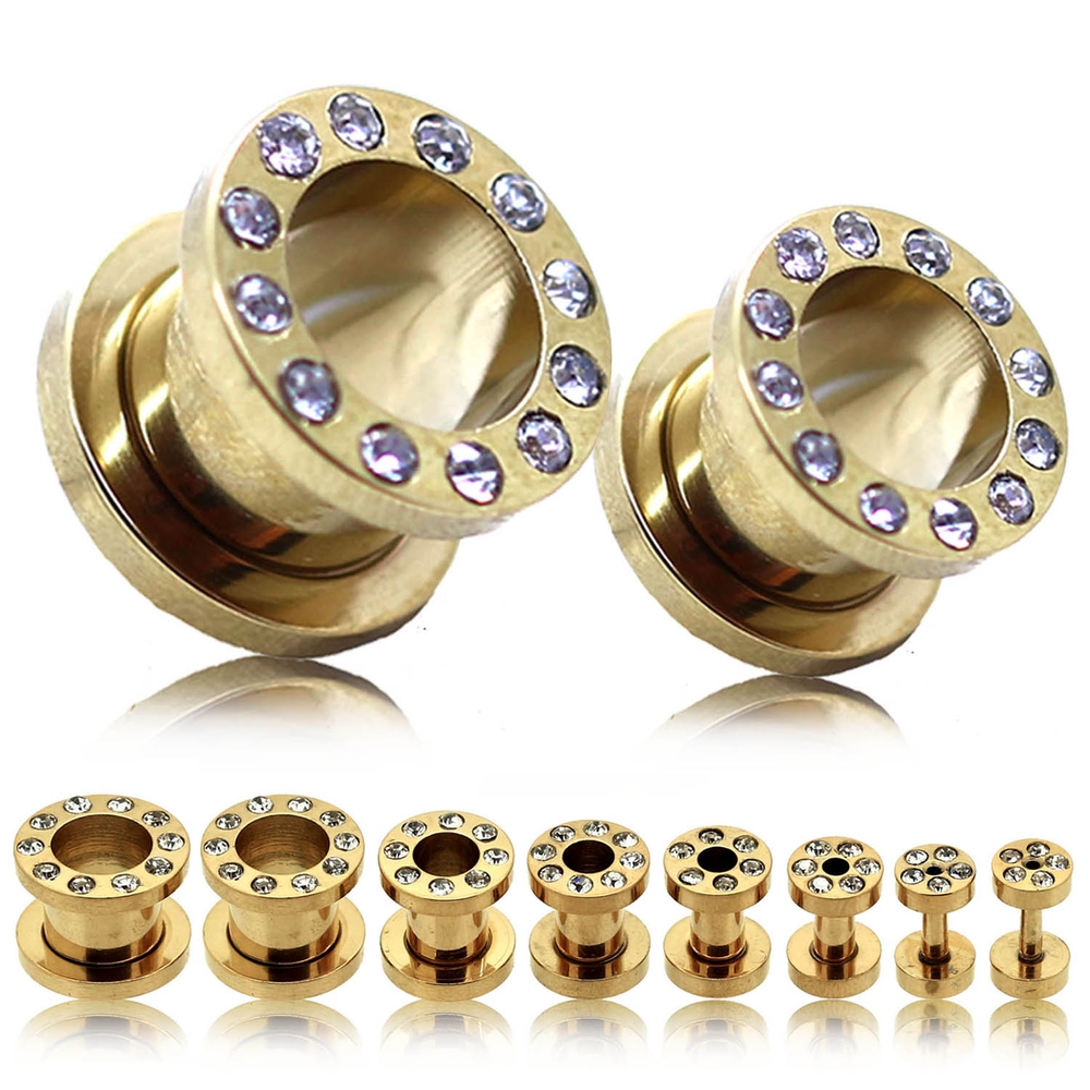 SET DILATOR RETRACTOR spiral tunnel plug ear piercing taper bag of