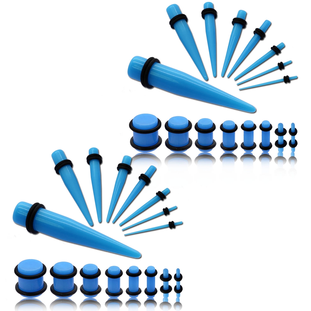 NyxSeat Set Di 50 Punte Per Orecchio, Cono Nero, Estensione Per Orecchie In Acrilico, Tunnel In Silicone, Orecchini A Cono, Per Piercing, 10 Mm, Silicone - Foto 7