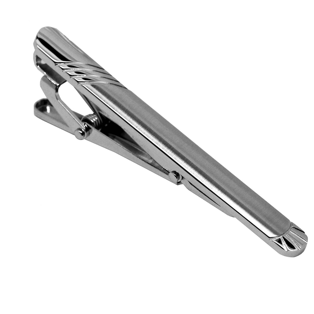 Krawattennadel + Etui Krawattenklammer Klemme Tie Schlips Hochzeit Edelstahl - Bild 5 von 13