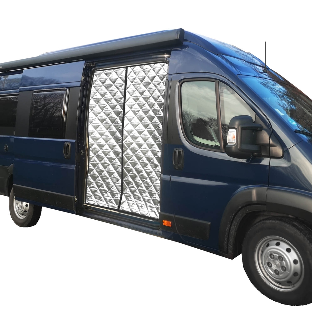 Rideaux Isothermes Extérieurs Pour Camping-car Ducato/Boxer/Jumper (2002-2006) - Kit 2 Pièces, Protection Chaud/froid