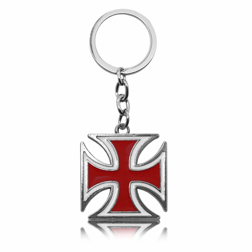 Porte-Clés Croix Keyring Voiture Key Pendentif Acier soldes Clé Key Chain Keyfob Anneau