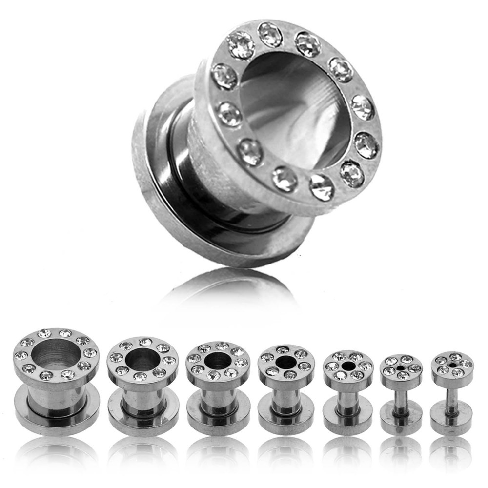 Set Tunnel Tunnel Set Stretch Set Stretch Rod Stretch Set Stretch Spiral Men's Jewelry - Picture 7 of 12