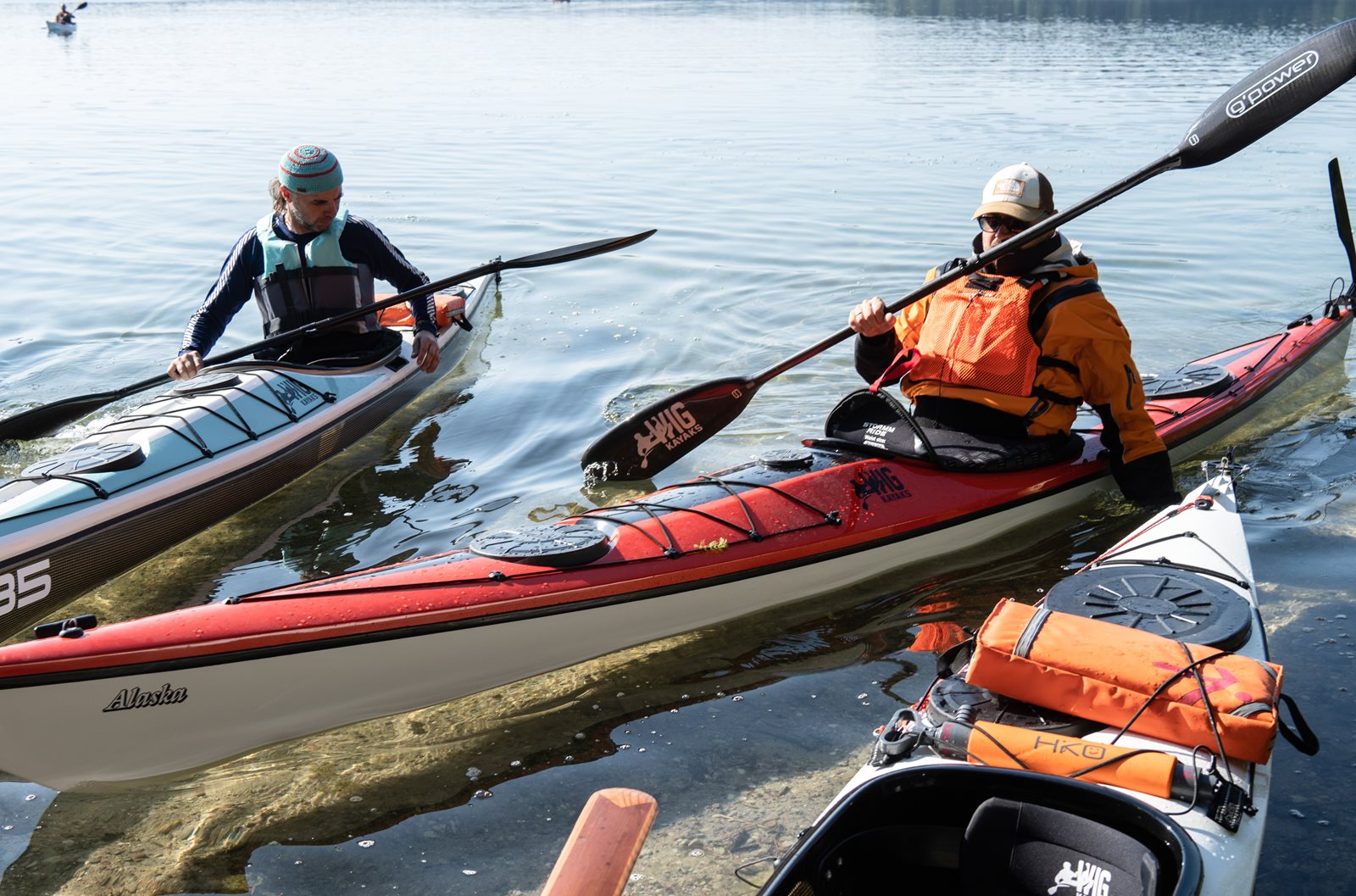 WIG KAYAK Alaska auf dem Wasser