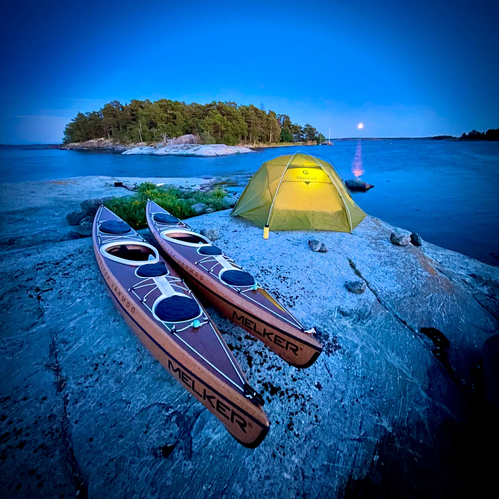 Melker Värmdö in der Natur