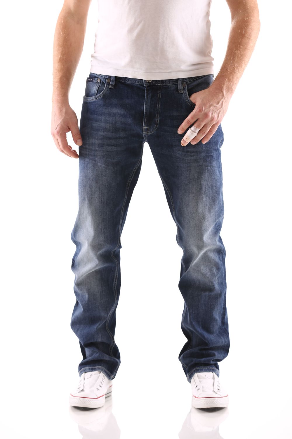 Big Seven Stanley Graduate Blue Regular Herren Jeans Hose | plentyShop LTS
