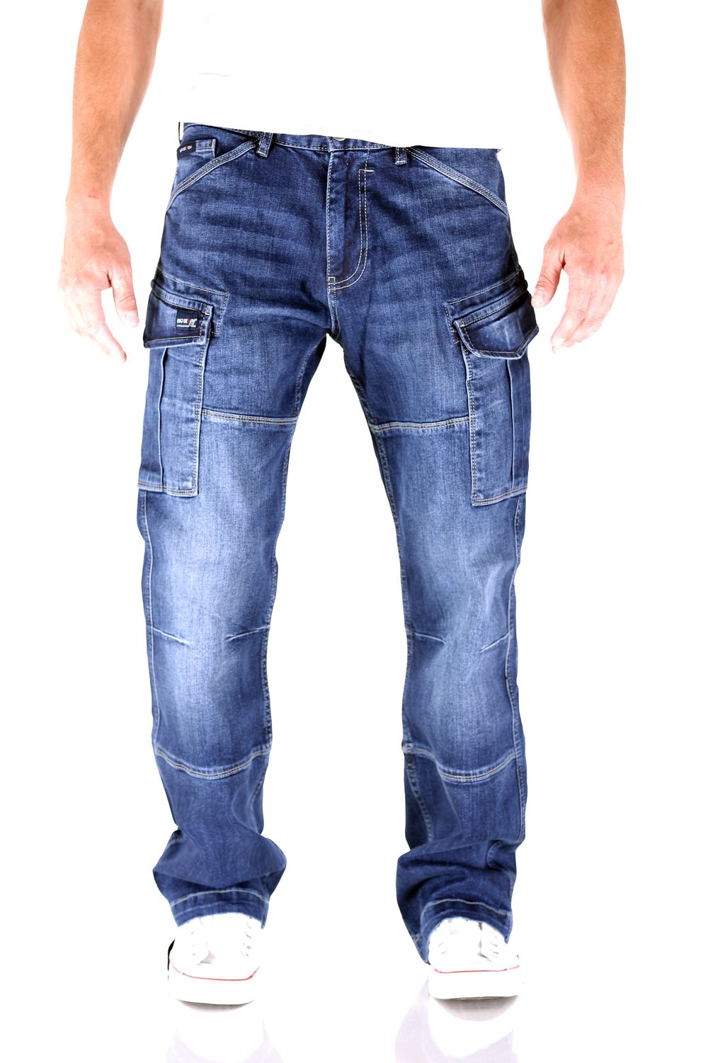 Big Seven Brian Dark Aged Cargo Herren Jeans Hose | plentyShop LTS