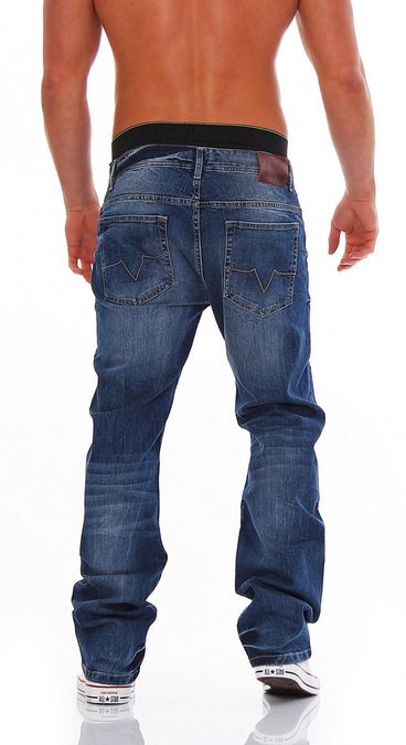 LuminBlaze Baggy Jeans Uomo Y2K Streetwear Vintage Jeans Loose Fit - Foto 4