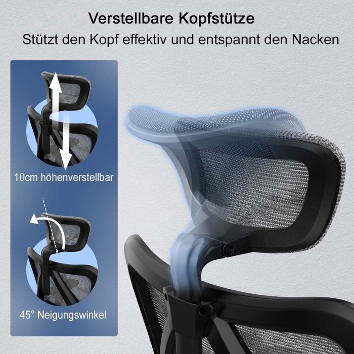 Sihoo Bürostuhl M90 Kopfstützenverstellung