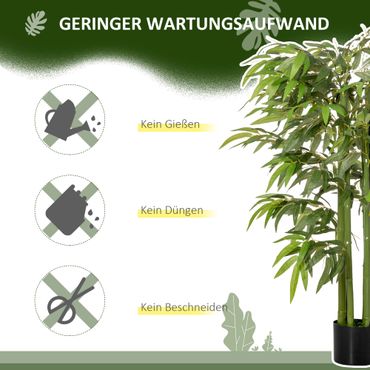 Knstliche Bambus gross 140 cm Kunstpflanze, knstliche Pflanzen im Topf |  Swisshandel24