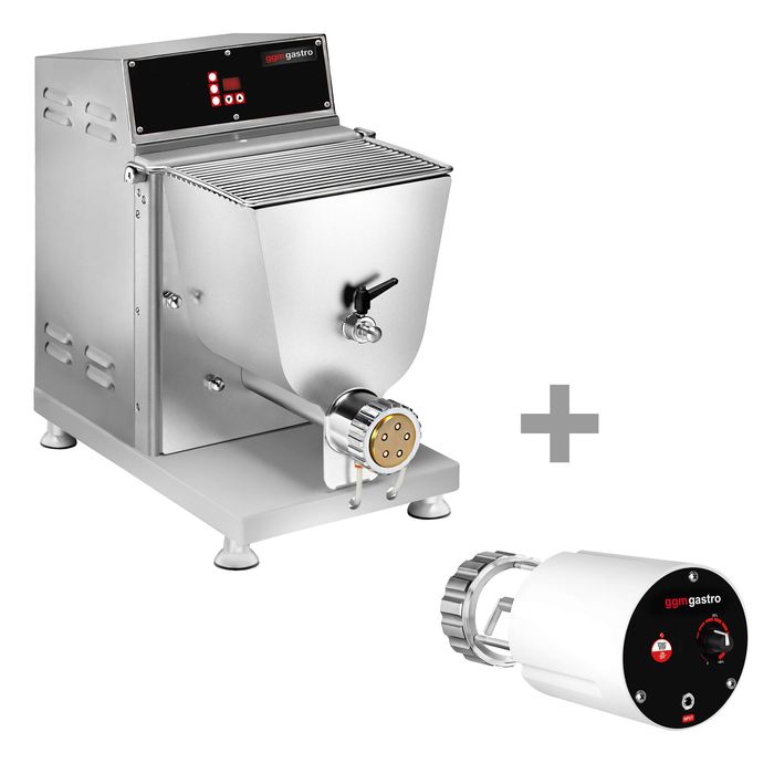 LEONEBEBE Elektrische Nudelmaschine 135 W – 5 Kg/h, Edelstahl, 2-in-1 Teigpresse & Schneider – 2,5 Mm Klinge, 6 Dickenstufen – Für Haushalt & Gewerbe