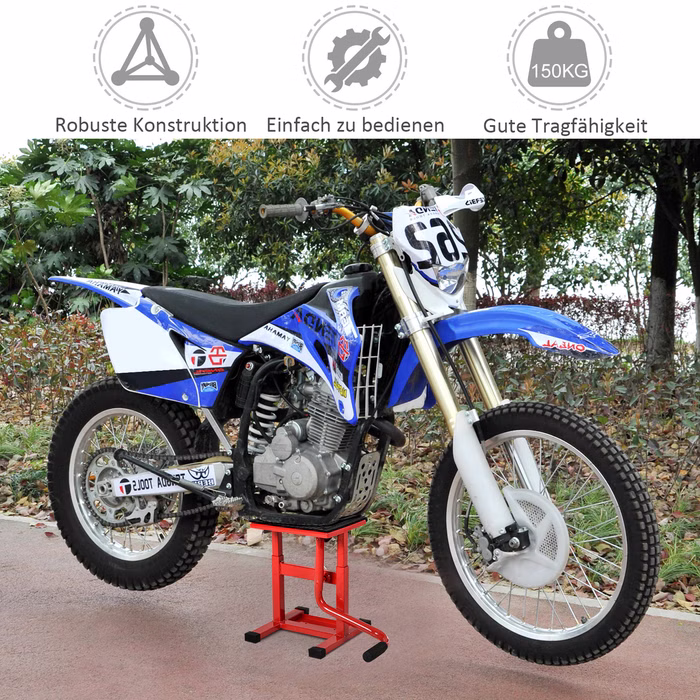 Motorradzubehör im Einsatz