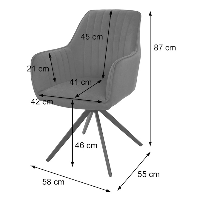 Masse Esszimmerstuhl HWC-L79